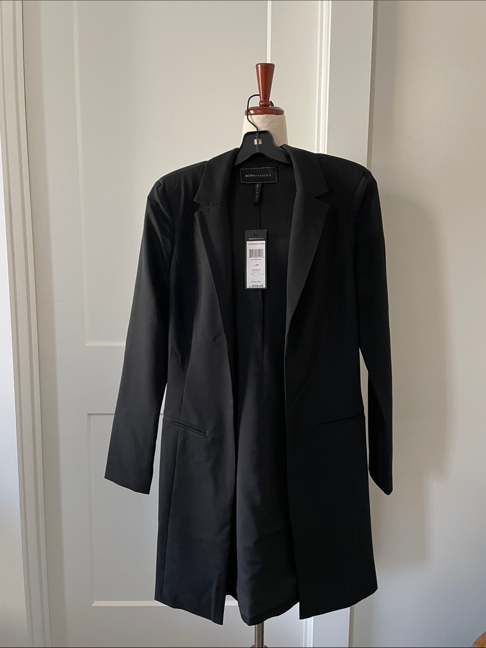 BCBGMaxAzria Black Longline Blazer